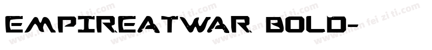 EmpireAtWar Bold字体转换